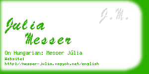 julia messer business card
